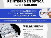 Nuevo Beneficio: Reintegro en �ptica